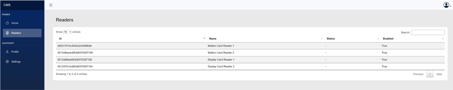 Lumen ID cloud access management platform, readers view